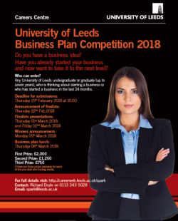 university of leeds business plan competition